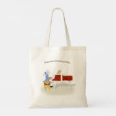 Tote Bag "Pratique Conserve Parfait" Mozart Jouer Piano (Dos)