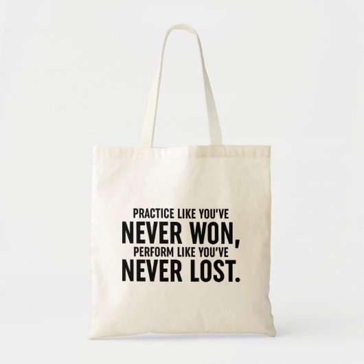 Tote Bag Pratiquez comme vous n'avez jamais gagné (Devant)