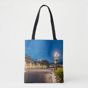 Tote Bag Prato della Valle la nuit à Padova, Italie