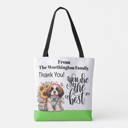 Tote Bag Precious Teacher Fourre-tout - Voir Retour ... (Dos)