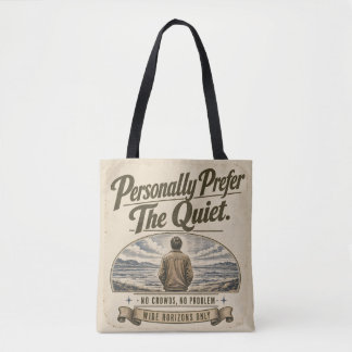 Tote Bag Préfère Personnellement le Design Rétro Vintage Ca