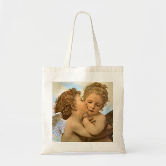 Tote Bag Premier Baiser (détail d'ange) par Bouguereau (Devant)