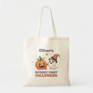 Tote Bag "Premier Halloween effrayant" Gentil Fantôme et Ci