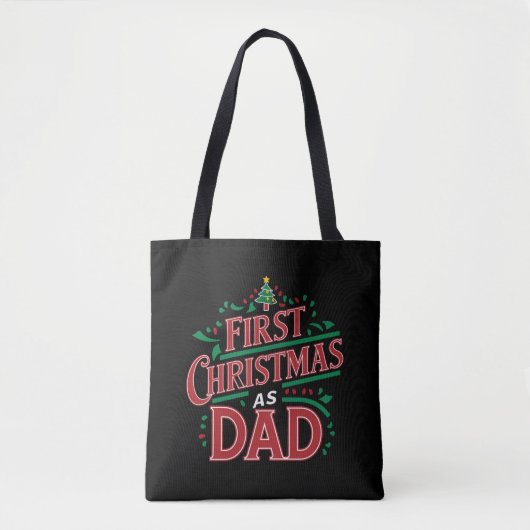Tote Bag Premier Noël Comme Papa Correspondait Noël (Devant)