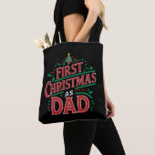 Tote Bag Premier Noël Comme Papa Correspondait Noël (De près)