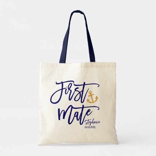 Tote Bag Premier Officier | Demoiselle d'honneur nautique (Dos)