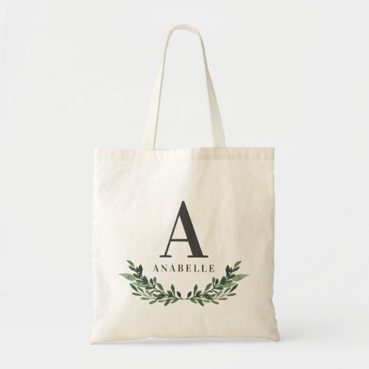 Tote Bag Première feuille d'aquarelle fourre-tout (Devant)