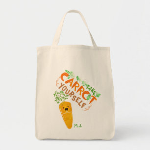 Tote Bag Prenez Carrot Vous-Même Jeu de devis motivant