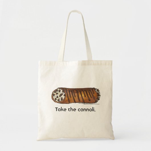 Tote Bag Prenez le Cannoli italien Chocolate Chip Pastry (Devant)