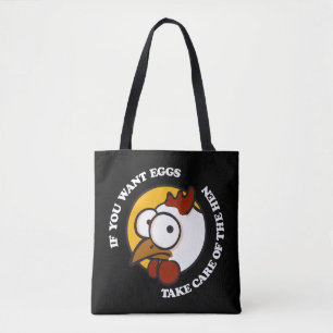 Tote Bag Prenez soin de la poule 1