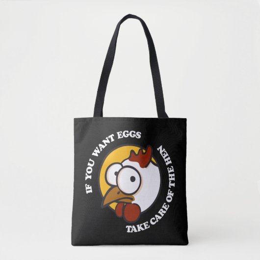 Tote Bag Prenez soin de la poule 1 (Devant)
