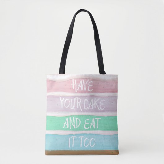 Tote Bag Prenez Votre Gâteau (Devant)