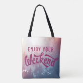 Tote Bag Préparez pour le week-end (Dos)
