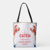 Tote Bag Preppy Lobster Seaside Bachelorette Party (Dos)