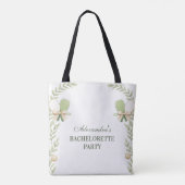 Tote Bag Preppy Pickleball Garden Bachelorette Party (Dos)