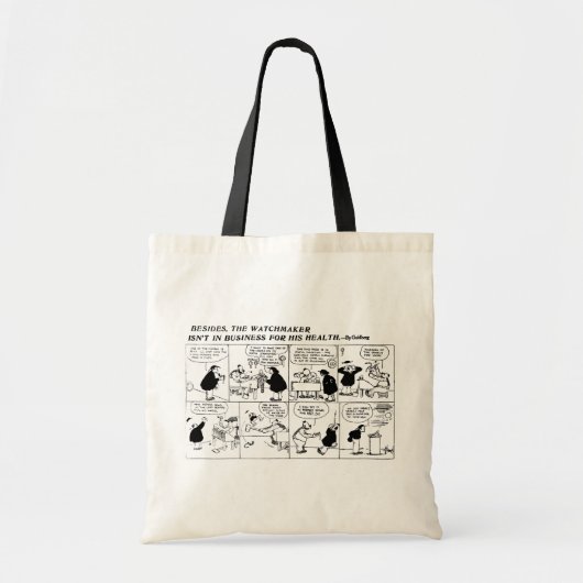 Tote Bag Présentation horizontale sur microfilm d'horloger (Devant)