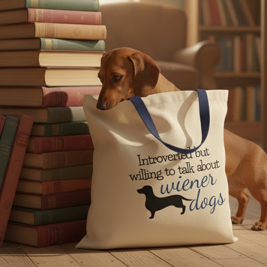 Tote Bag Présenté par la volonté de parler des chiens Wiene