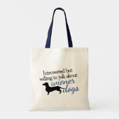 Tote Bag Présenté par la volonté de parler des chiens Wiene (Dos)