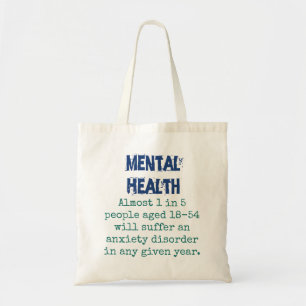 Tote Bag Presque 1 personne sur 5 souffrira - Santé mentale