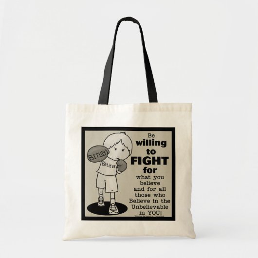 Tote Bag Prêt à se battre (Devant)