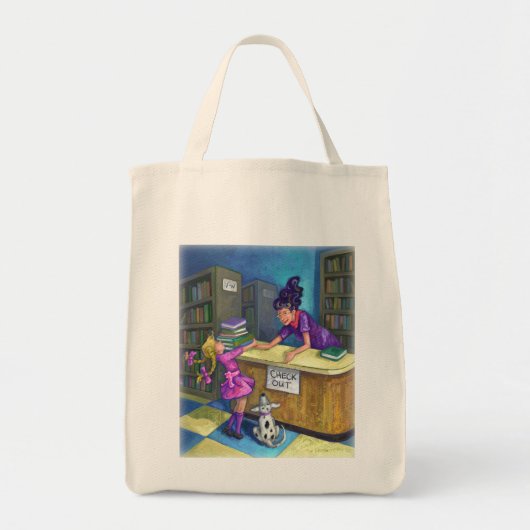Tote Bag Prêt d'œuvres d'art de la bibliothèque (Devant)