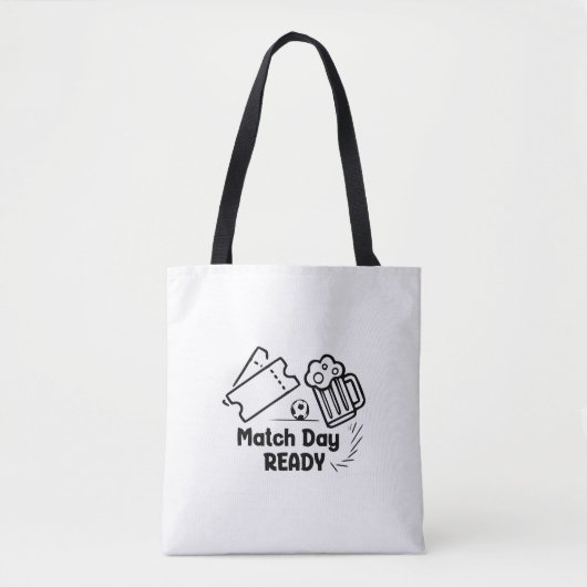 Tote Bag Prêt pour le jour du match (Devant)