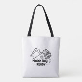 Tote Bag Prêt pour le jour du match (Dos)