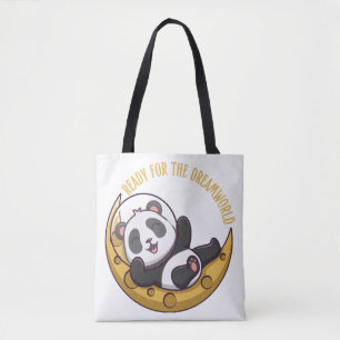 Tote Bag Prêt pour le monde des rêves Bonjour petit panda e