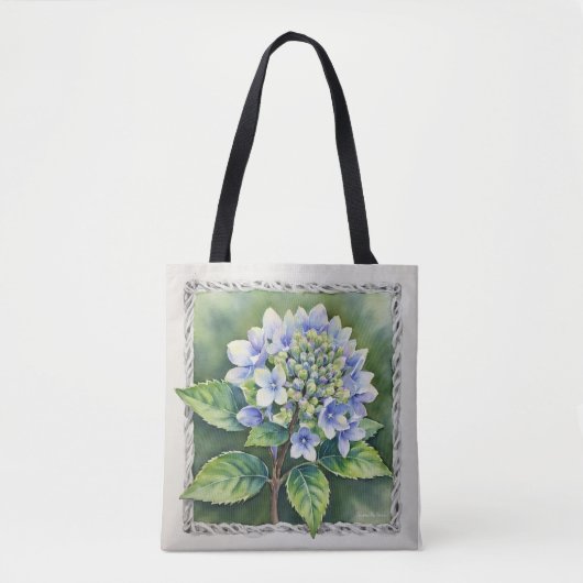 Tote Bag Pretty Blue Bloom (Devant)