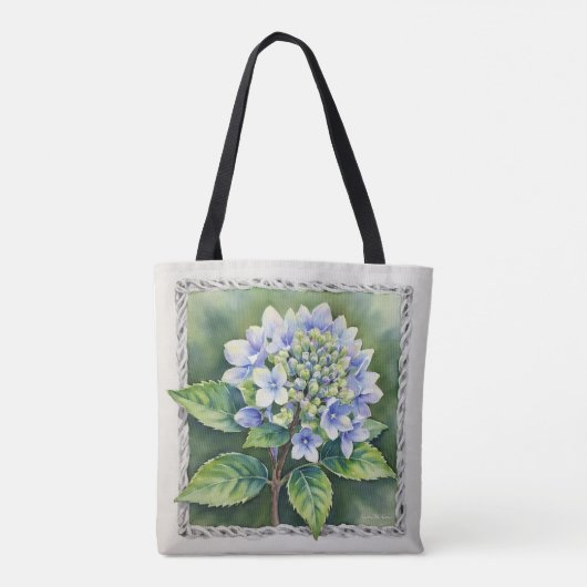 Tote Bag Pretty Blue Bloom (Dos)