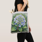 Tote Bag Pretty Blue Bloom (De près)
