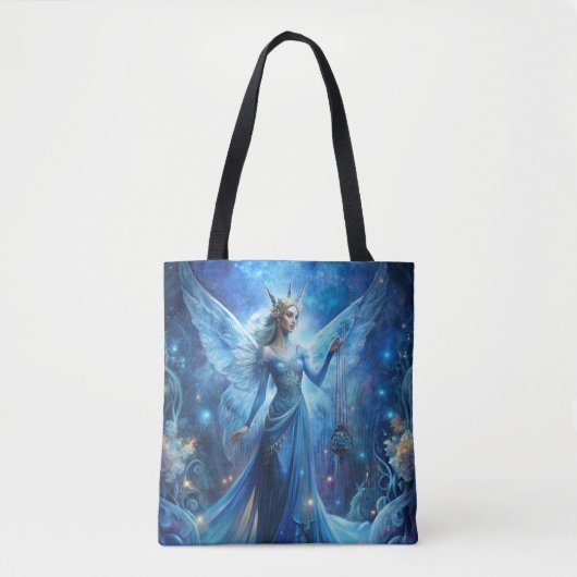 Tote Bag Pretty Fairy in Blue (Devant)