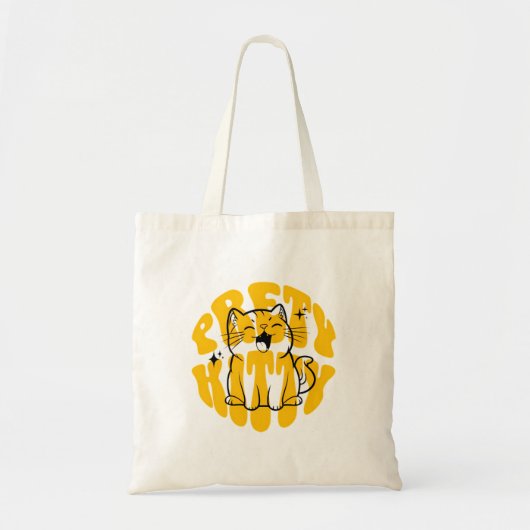 Tote Bag Pretty kitty cute cat (Devant)