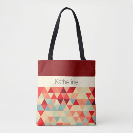 Tote Bag Pretty triangle pattern II + your ideas (Devant)