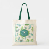 Tote Bag Pretty Watercolor Floral Garden (Dos)