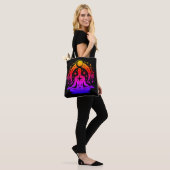 Tote Bag Pretty Yoga Meditation Design on a Black (Sur le modèle)