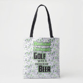 Tote Bag Prévision du week-end de golf (Devant)