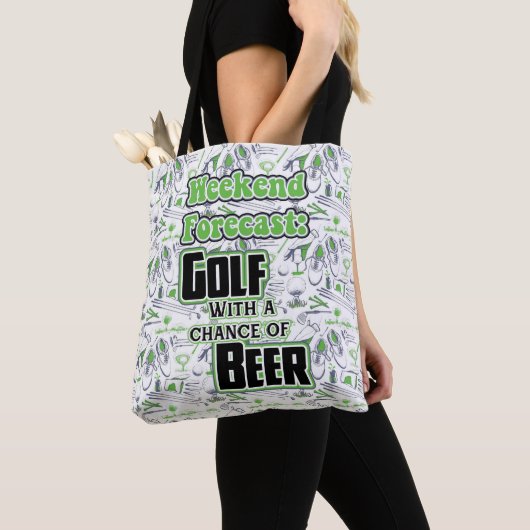 Tote Bag Prévision du week-end de golf (De près)