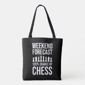 Tote Bag Prévisions de week-end - 100% de chances d'échecs (Dos)