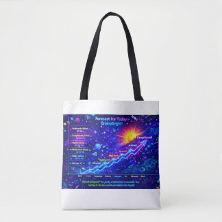 Tote Bag Prévisions pour aujourd'hui : Météo BrainyBright !