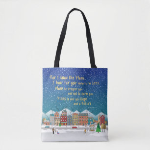 Tote Bag Prévoit de vous donner espoir et un avenir.Jérémie