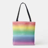 Tote Bag Pride arc-en-ciel blanc rayures motif lgbtq lgbt (Dos)