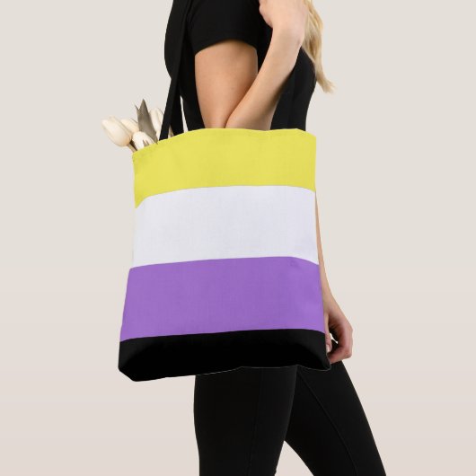 Tote Bag Pride non binaire (De près)