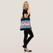 Tote Bag PRIDE Trans droits flag LGBT citation typographie  (Sur le modèle)