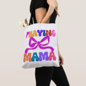 Tote Bag Prier pour l'affirmation de maman basée sur la foi (De près)