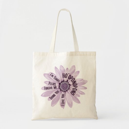 Tote Bag Prière Daisy Ho´oponopono (Devant)