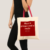 Tote Bag Prière et sourire (Devant (produit))