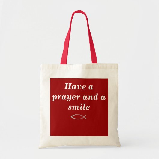 Tote Bag Prière et sourire (Devant)