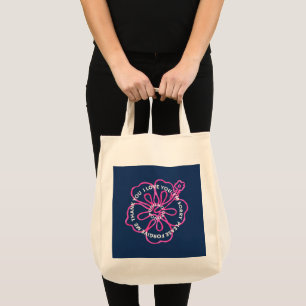 Tote Bag Prière Ho'oponopono pono AMOUR DÉSOLÉ PARDONNE MER