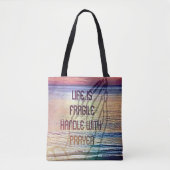 Tote Bag Prière pour la vie fragile (Devant)